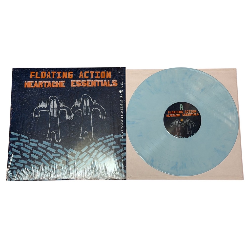 Floating Action Heartache Essentials Vinyl LP Ice Blue Marble Indie Rock Ltd 100